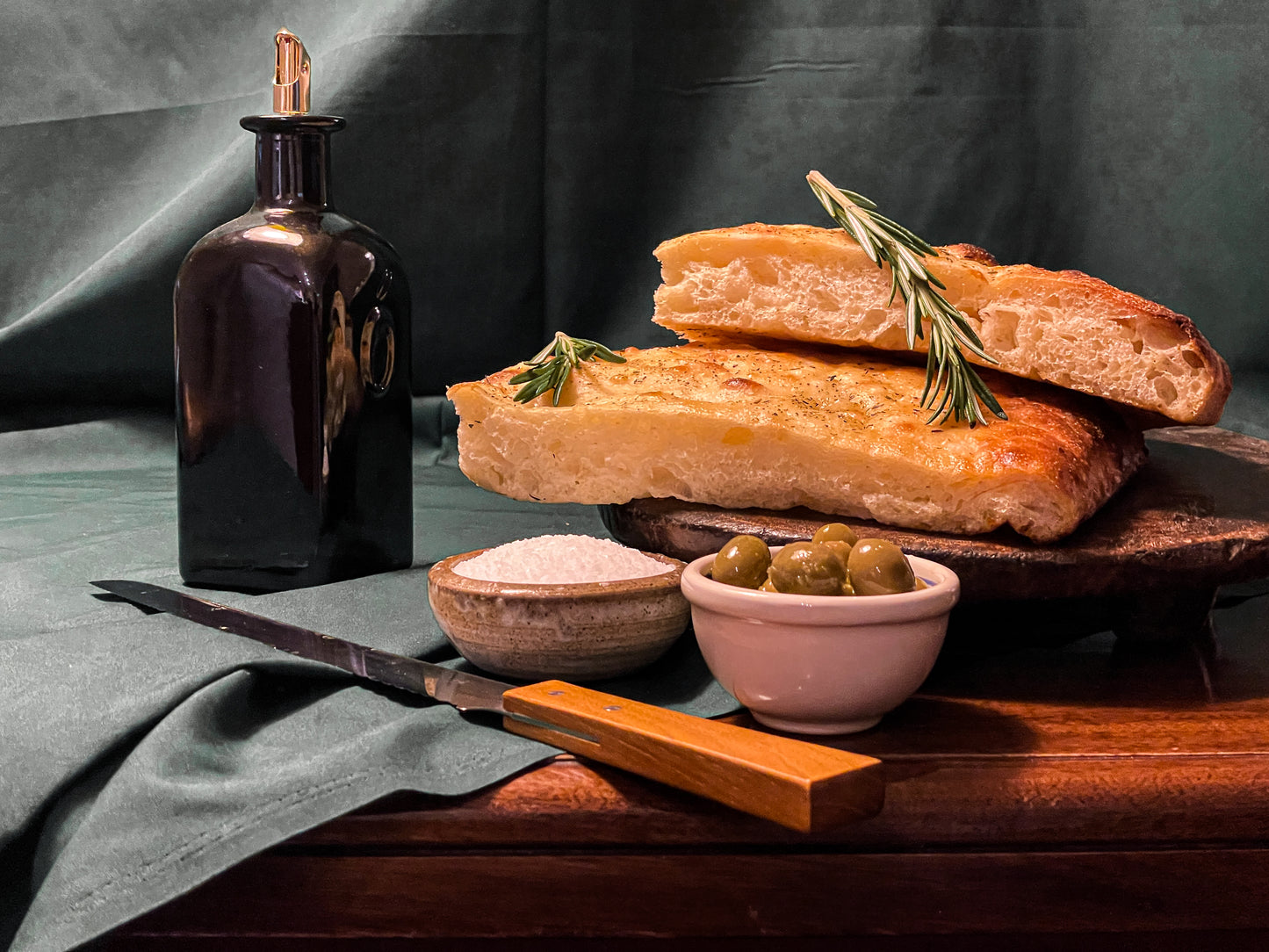Focaccia Bread Still Life Photo Pack