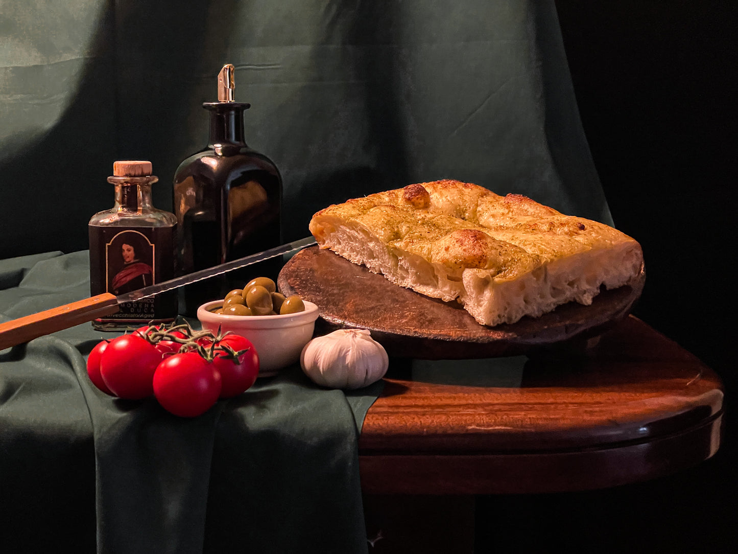 Focaccia Bread Still Life Photo Pack